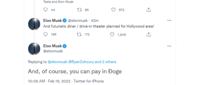 Tesla расширяет прием DOGE в качестве оплаты